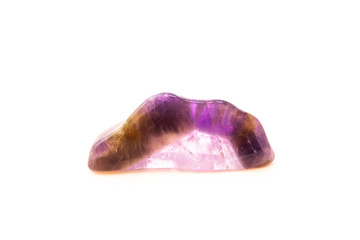Beautiful mineral amethyst isolated on white background