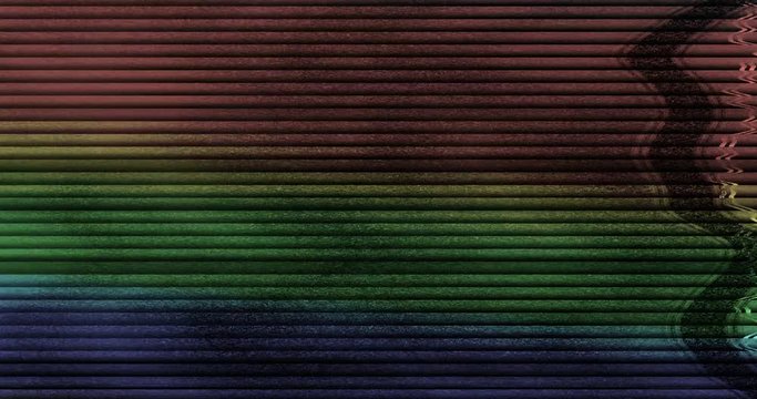colorful vhs glitch noise background realistic flickering, analog vintage TV signal with bad interference, static noise background