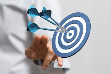  makes a dart throw on the target. The concept of persistence in business..