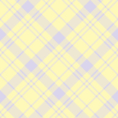 Seamless pattern in gentle light yellow and violet colors for plaid, fabric, textile, clothes, tablecloth and other things. Vector image. 2