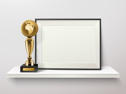 Trophy And Frame Composition