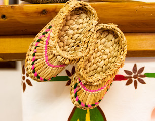  straw wicker bast shoes