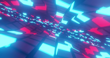 Close up shot of a man is putting futuristic vr glasses headset and entering in latest innovative technology augmented reality simulated colorful holographic world. - Powered by Adobe