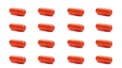 ed capsules isolated on a white background. illustration. medicine concept.