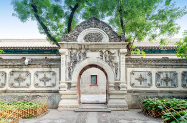 Fototapeta premium Beijing courtyard in the Qing Dynasty