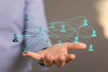 Concept of teamwork and partnership
