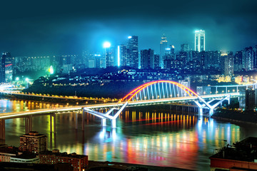Fototapeta na wymiar China Chongqing City Lights