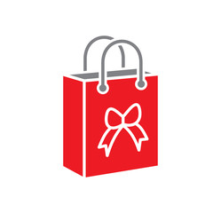 Gift related icon on background for graphic and web design. Creative illustration concept symbol for web or mobile app