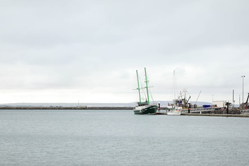 Boats in the harbour at Portland Victoria Australia