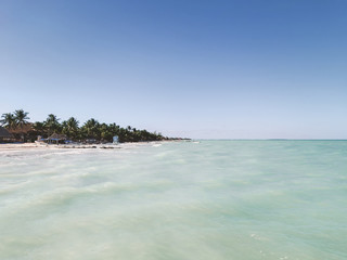 coast on holbox, mexico