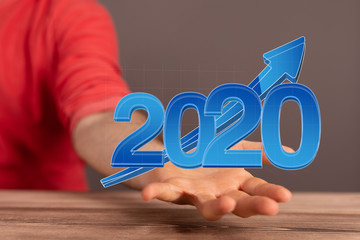 year 2020 business solution concept