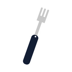 kitchen fork in white background