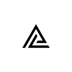 al letter vector logo abstract