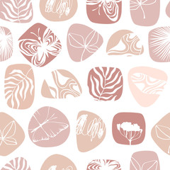 Seamless pattern with exotic butterflies.
