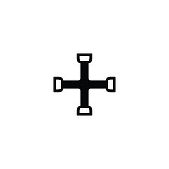 auto, automobile, automotive, battery, black, brake, caliper, car, design, disc, disk, drive, engine, equipment, flat, garage, gear, icon, illustration, isolated, line, machine, mechanic, metal, moder