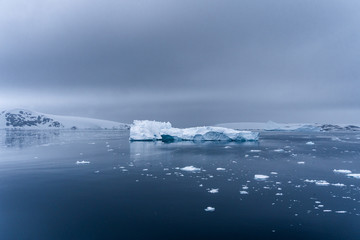 Iceberg in Antarctica sea