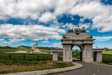 The Genghis Khan Equestrian Statue,  is a 131-foot (40 m) tall statue of Genghis Khan on horseback, on the bank of the Tuul River at Tsonjin Boldog 54 km east of the Mongolian capital Ulaanbaatar.
