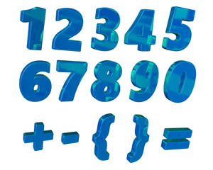 numbers, 3d, alpha, colorfull, white, letters, alphabet