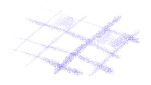 Watercolor drawing straight parallel lines with brush on white background. Draws checkers. Blue brush strokes animation - template for design. Handmade - sketch. Hobbies for relaxation. 4K