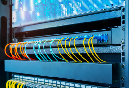 Fiber optic cable connect to communication Distribution point