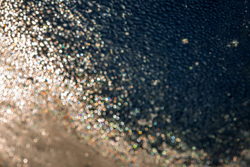 bokeh, wassertropfen, glitzer