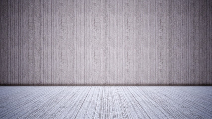 Concept or conceptual solid and rough gray background of concrete floor and wall as a vintage pattern layout. A 3d illustration metaphor for minimalism, time and material