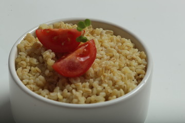 wheat bulgur porridge