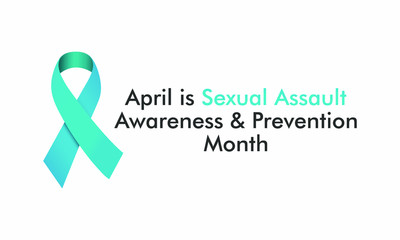 Vector illustration on the theme of Sexual Assault Awareness and prevention month of April.