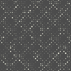 Seamless Dotted Background. Abstract Chaotic Pixel Wallpaper