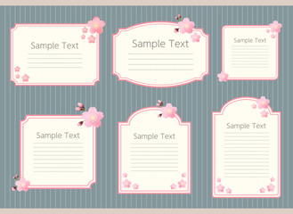 Fototapeta premium 桜 フレーム セット