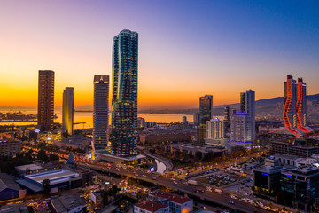 Amazing view of Izmir skyline - Turkey.