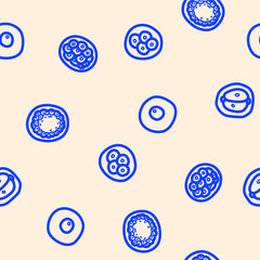 Cells seamless background pattern