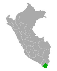 Karte von Tacna in Peru