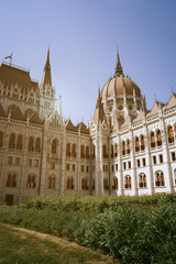 Naklejka premium The Hungarian Parliament Building, also known as the Parliament of Budapest.One of Europe's oldest legislative buildings, a notable landmark of Hungary and a popular tourist destination of Budapest