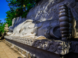 Sleeping Buddha at the Long Son Pagoda in Nha Trang, Vietnam