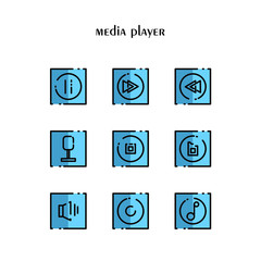 desaign icon media player 