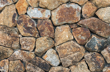 Gray stone wall background.