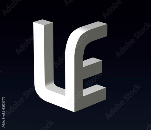 Font Stylization Of Letters L And B C D E F G H J K M N O P Q R S T U V W X Y Z Font Composition Of