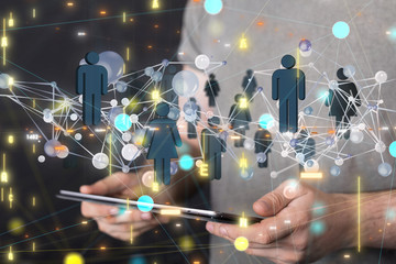 Concept of teamwork and partnership