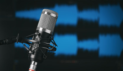 Studio microphone for recording voice