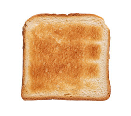 White bread slice. Isolated on white
