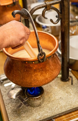 A group of different people involved in cheese production