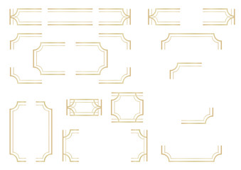 フレーム フォーマル セット ゴールド