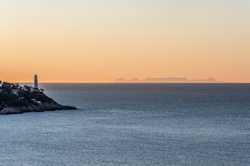 Fototapeta premium Lever de soleil sur le Cap Ferrat