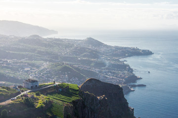 View Cabo Girao funchal coastline of madeira portugal