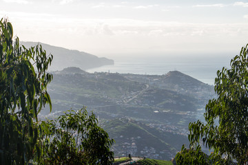 View Cabo Girao funchal coastline of madeira portugal