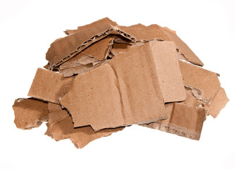 torn paper isolated on white background