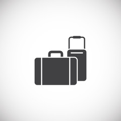 Travel related icon on background for graphic and web design. Creative illustration concept symbol for web or mobile app