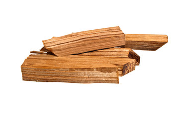 wooden waste isolated on white background