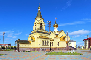 Orthodox Church in the village of Pangody in Northern Siberia